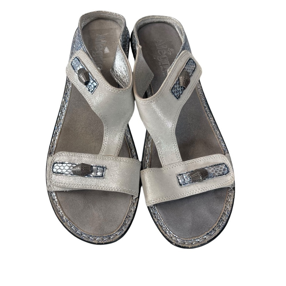 Alegria Lara Adjustable Sandals Women 40 Supportive Walking Open Toe Summer